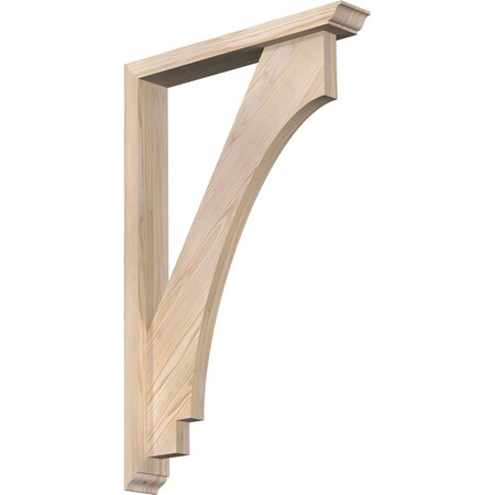 Imperial Traditional Smooth Bracket W/ Offset Brace, Douglas Fir, 3 1/2W X 22D X 34H